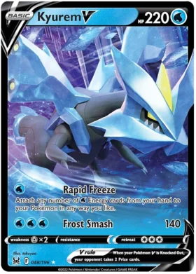 Pokemon Single Card - Lost Origin 048/196 Kyurem V Pack Fresh