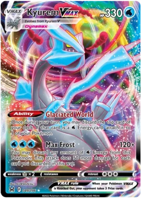 Pokemon Single Card - Lost Origin 049/196 Kyurem VMAX Pack Fresh