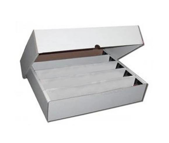 Card Accessories - 5000 Count Cardboard Trading Card Storage Box.