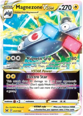 Pokemon Single Card - Lost Origin 057/196 Magnezone VSTAR Pack Fresh