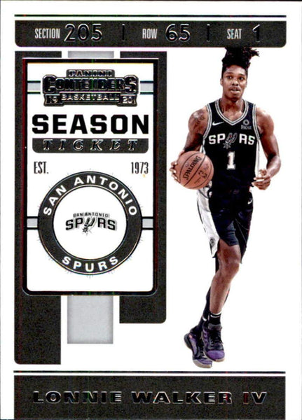 NBA 2019-20 Panini Contenders Basketball #71 Lonnie Walker IV San Antonio Spurs Basketball Card