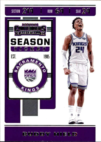 NBA 2019-20 Panini Contenders Basketball #14 Buddy Hield Sacramento Kings Basketball Card