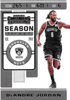 NBA 2019-20 Panini Contenders Season Ticket #24 DeAndre Jordan Brooklyn Nets NBA Basketball Trading Card