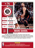 NBA 2019-20 Panini Contenders Basketball #76 Marc Gasol Toronto Raptors Basketball Card