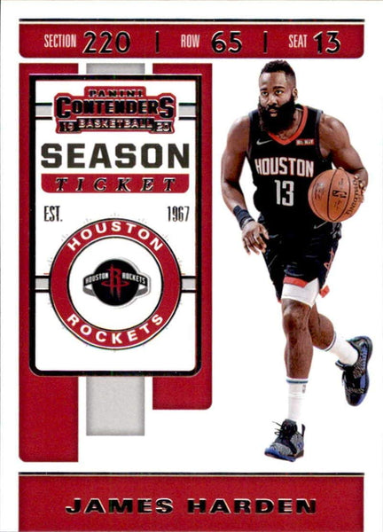 NBA 2019-20 Contenders NBA Season Ticket #18 Clint Capela Houston Rockets Official Panini Basketball Trading Card