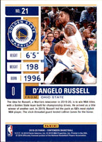 NBA 2019-20 Panini Contenders Basketball #21 D'Angelo Russell Golden State Warriors Basketball Card