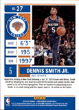 NBA 2019-20 Panini Contenders Basketball #27 Dennis Smith Jr. New York Knicks Basketball Card