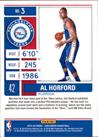 NBA 2019-20 Panini Contenders Basketball #3 Al Horford Philadelphia 76ers Basketball Card