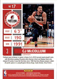 NBA 2019-20 Panini Contenders Basketball #17 CJ McCollum Portland Trail Blazers Basketball Card