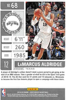 NBA 2019-20 Panini Contenders NBA Season Ticket Basketball #68 LaMarcus Aldridge San Antonio Spurs Official National Basketball Association Trading Card