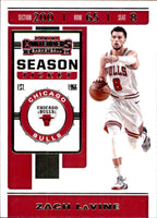 NBA 2019-20 Panini Contenders Basketball #100 Zach LaVine Chicago Bulls Basketball Card