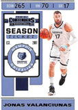 NBA 2019-20 Panini Contenders Season Ticket #48 Jonas Valanciunas Memphis Grizzlies NBA Basketball Trading Card