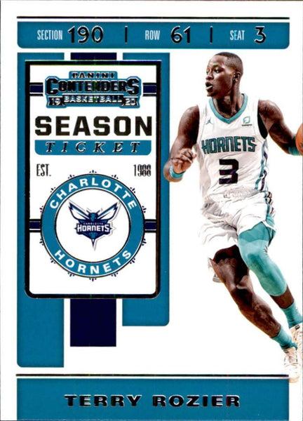 NBA 2019-20 Panini Contenders Basketball #94 Terry Rozier Charlotte Hornets Basketball Card