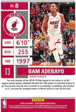 NBA 2019-20 Panini Contenders Season Ticket #8 Bam Adebayo Miami Heat NBA Basketball Trading Card