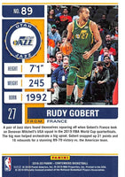 NBA 2019-20 Panini Contenders Season Ticket #89 Rudy Gobert Utah Jazz NBA Basketball Trading Card