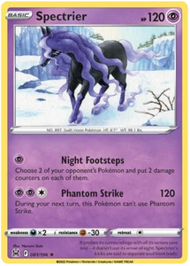 Pokemon Single Card - Lost Origin 081/196 Spectrier Holo Rare Pack Fresh