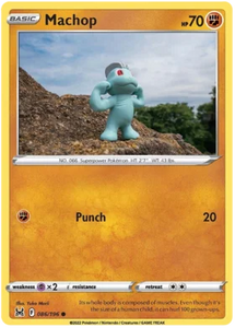 Pokemon Single Card - Lost Origin 086/196 Machop Common Pack Fresh