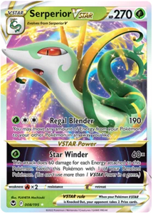 Pokemon Single Card - Silver Tempest 008/195 Serperior VSTAR Pack Fresh