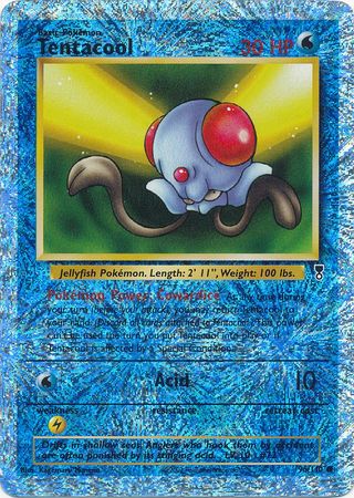 Pokemon Single Card - Legendary Collection 096/110 Reverse Holo Tentacool Near Mint Condition
