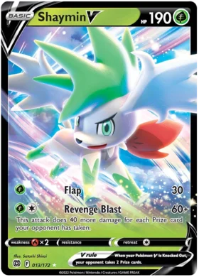 Pokemon Single Card - Brilliant Stars 013/172 Shaymin V Pack Fresh