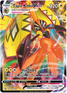 Pokemon Single Card - Battle Styles 051/163 Tapu Koko VMAX Pack Fresh