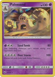 Pokemon Single Card - Burning Shadows 062/147 Palossand Holo Pack Fresh