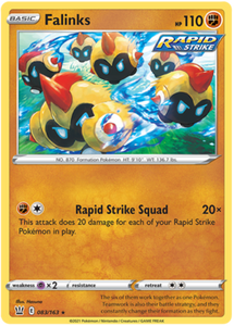 Pokemon Single Card - Battle Styles 083/163 Falinks Rare Pack Fresh