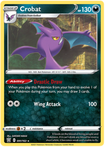 Pokemon Single Card - Battle Styles 091/163 Crobat Holo Rare Pack Fresh