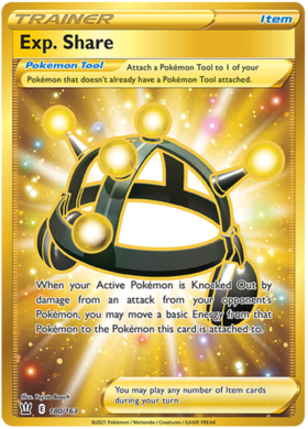 Pokemon Single Card - Battle Styles 180/163 Exp. Share Secret Rare Full Art Pack Fresh