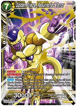 Dragon Ball Super Single Card - BT1-086 SR Golden Frieza, Resurrected Terror Super Rare Pack Fresh