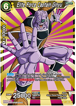Dragon Ball Super Single Card - BT1-086 SR Elite Force Captain Ginyu Super Rare Pack Fresh