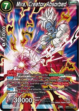 Dragon Ball Super Single Card - BT4-108 SR Mira, Creator Absorbed Super Rare Pack Fresh