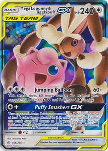 Pokemon Single Card - Cosmic Eclipse 165/236 Mega Lopunny & Jigglypuff Tag Team GX Pack Fresh