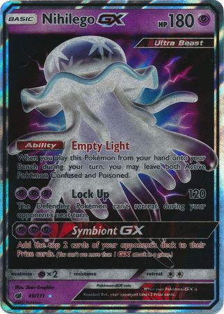 Pokemon Single Card - Crimson Invasion 049/111 Nihilego GX Pack Fresh