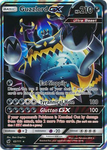 Pokemon Single Card - Crimson Invasion 063/111 Guzzlord GX Pack Fresh