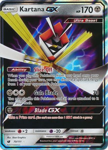 Pokemon Single Card - Crimson Invasion 070/111 Kartana GX Pack Fresh