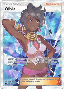 Pokemon Single Card - Crimson Invasion 111/111 Olivia Ultra Rare Pack Fresh