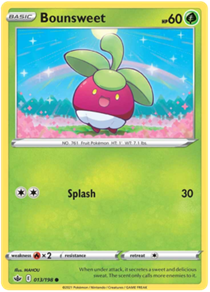 Pokemon Single Card - Chilling Reign 013/198 Bounsweet Common Pack Fresh