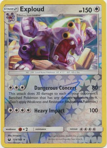 Pokemon Single Card - Celestial Storm 119/168 Exploud Reverse Holo Rare Pack Fresh