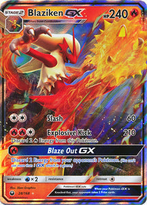 Pokemon Single Card - Celestial Storm 028/168 Blaziken GX Pack Fresh