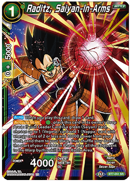 Dragon Ball Super Single Card - BT7-051 SR Raditz, Saiyan-In-Arms Super Rare Pack Fresh
