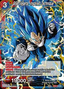 Dragon Ball Super Single Card - BT9-105 SR SSB Vegeta, Inspired Technique Pack Fresh