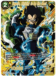 Dragon Ball Super Single Card - TB3-051 FR Vegeta, Striving to be the Best Pack Fresh