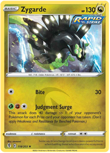 Pokemon Single Card - Evolving Skies 118/203 Zygarde Rare Holo Pack Fresh