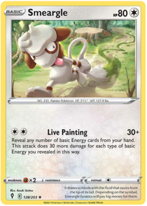 Pokemon Single Card - Evolving Skies 128/203 Smeargle Rare Pack Fresh