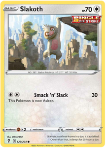 Pokemon Single Card - Evolving Skies 129/203 Slakoth Common Pack Fresh