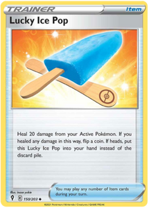 Pokemon Single Card - Evolving Skies 150/203 Lucky Ice Pop Uncommon Pack Fresh