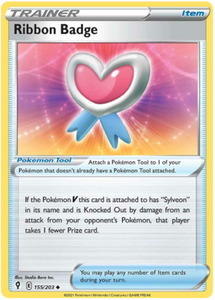 Pokemon Single Card - Evolving Skies 155/203 Ribbon Badge Uncommon Pack Fresh