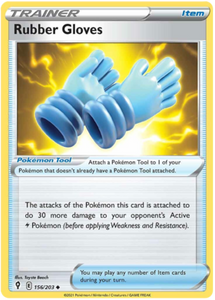 Pokemon Single Card - Evolving Skies 156/203 Rubber Gloves Uncommon Pack Fresh