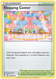 Pokemon Single Card - Evolving Skies 157/203 Shopping Center Uncommon Pack Fresh